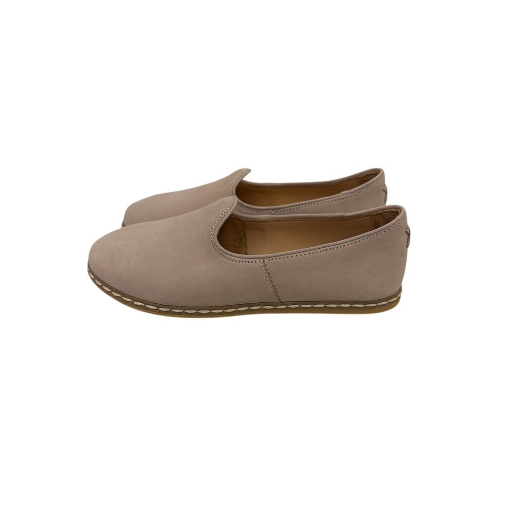 NWOT Charix Shoes Safari Nubuck Suede Leather Slip On Tan Flats Women's Size 7